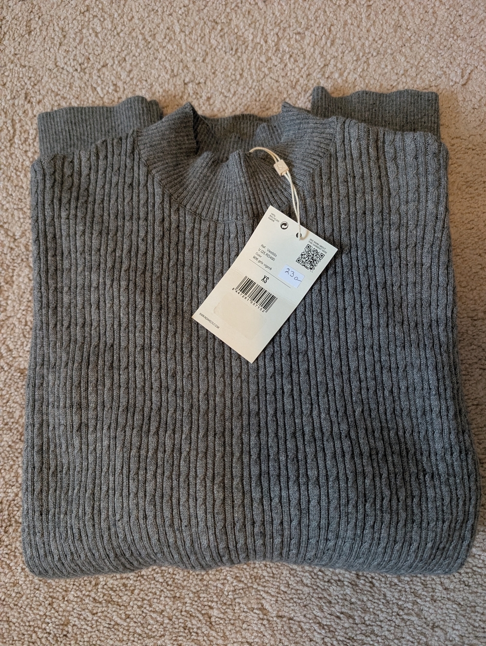 Indi & Cold Cable Knit Sweater Dress